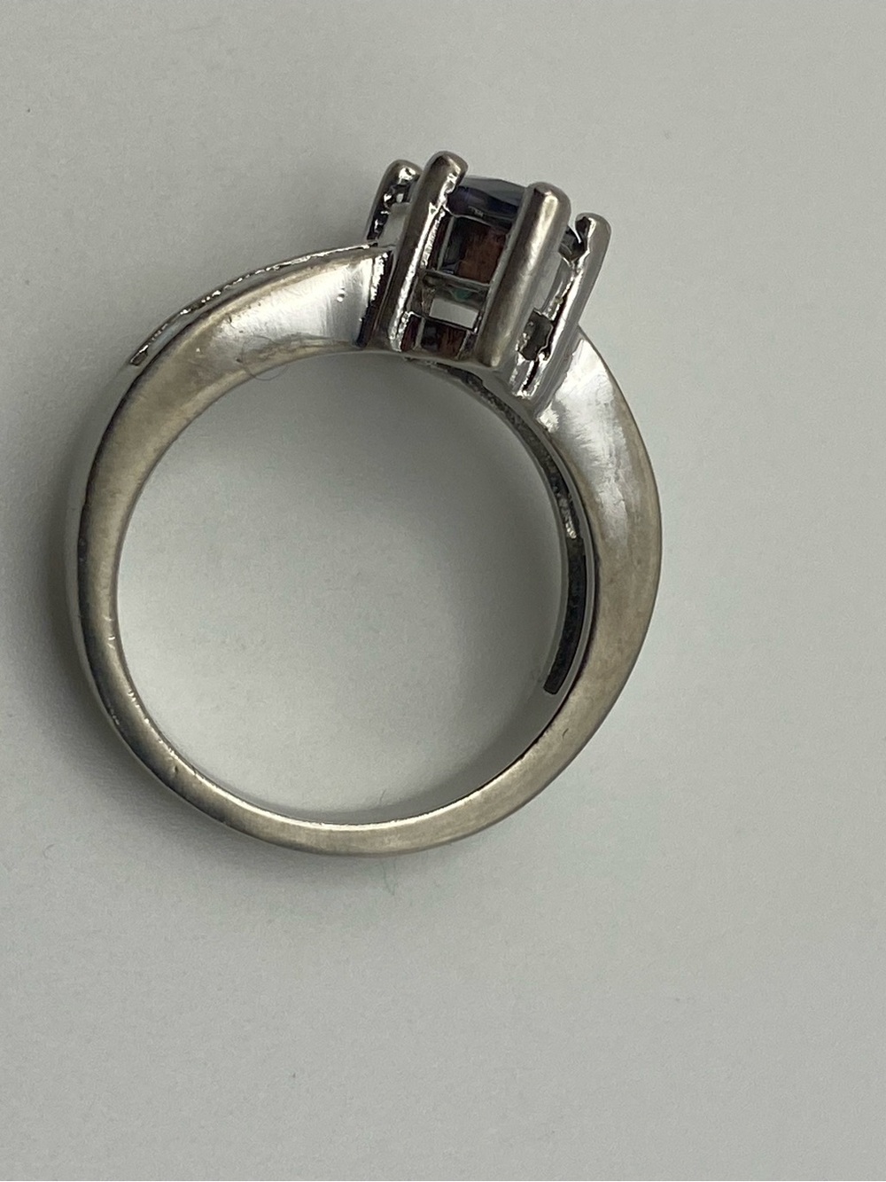 Mystic Marquise Center Stone Ring in Silver size 6 - Picture 4 of 5